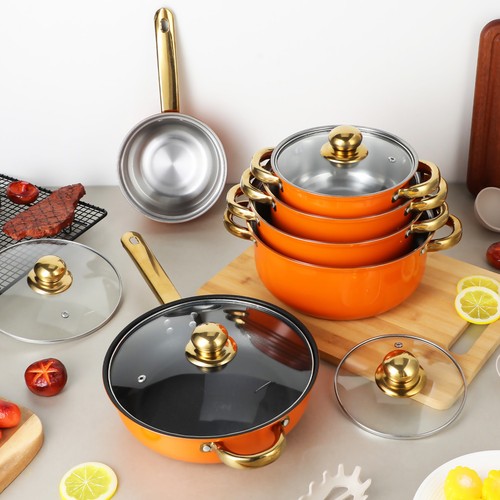 12pcs cookware set pan - 12pcs, &