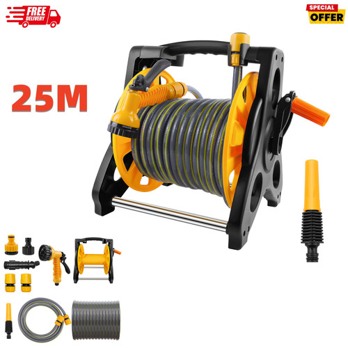 25m garden hose reel - hose, water