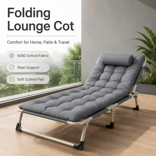 Folding camping bed single - bed,