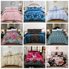 Luxury floral boho duvet quilt - floral,