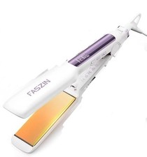 Faszin Professional Hair Straighteners, 42mm Wide-Plate Titanium Negative Ion