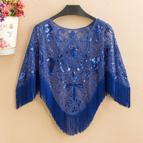 Ladies tasseled sequins - tasseled, sheer