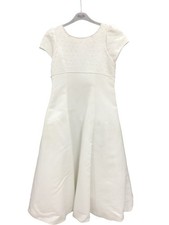 Linzi Jay White Beaded Dress Flower Girl Holy Communion Bridesmaid Formal Age 10