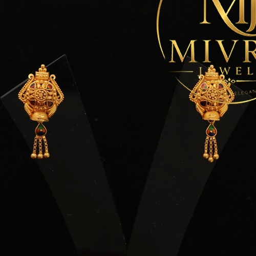 22ct gold stamp dangling - gold,