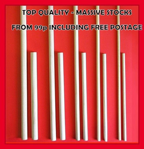 Wooden dowels 30cm - wooden, or
