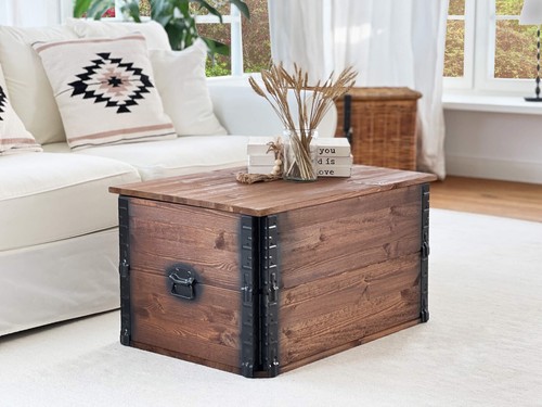 Chest coffee table - table, wood