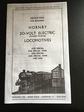 Hornby 0 gauge 20 volt Automatic reversing instructions Leaflet