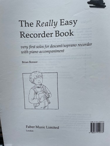 The really easy recorder book - really,