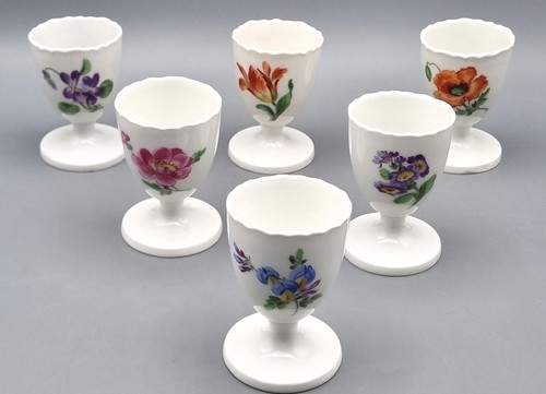 Set meissen porcelain egg - of, 6