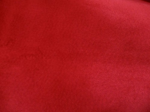 Scarlet red thin soft pigskin