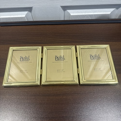 Solid brass triple picture - solid,