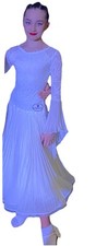 Dance Ballroom Competition Chiffon Dress Juvenile 9-10 Years 140 Cm