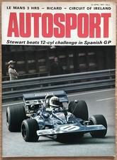 AUTOSPORT Magazine 22 APR 1971 Le Mans Testing PORSCHE 908 Singapore GP