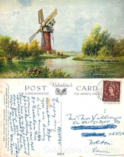Vintage postcard a norfolk - postcard,