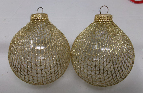 Blown glass gold wire - blown,