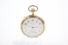 Vintage Elgin Rolled Gold Open Face Pocket Watch Hand-Wind WORKING 