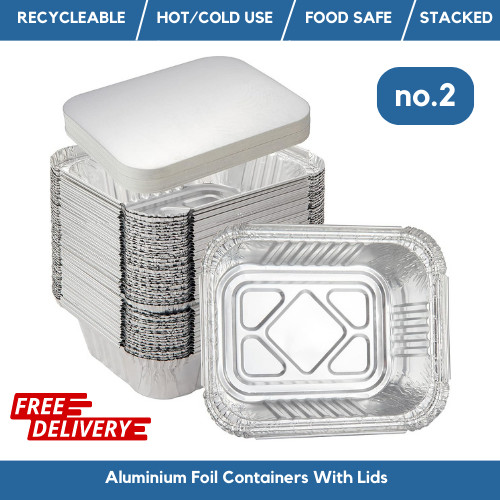 Aluminium foil food containers - aluminium,