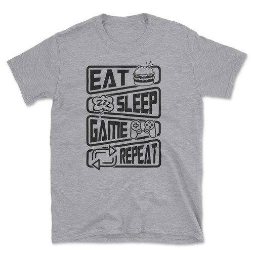 Eat sleep game - repeat, t-shirt