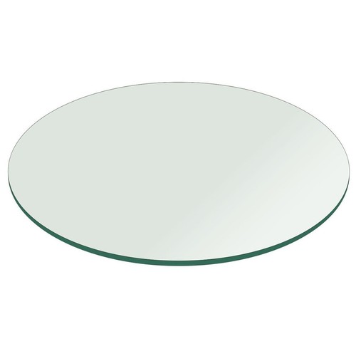 Round clear tempered glass - tempered,