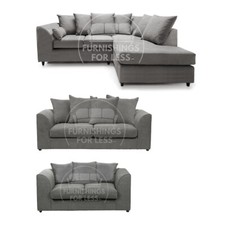 Casper Grey Corner Sofa L