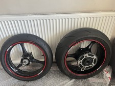 Front And Rear Wheels Gsxr 1000 K5 with good Pirrelli Diablo corsa tyres fitted 