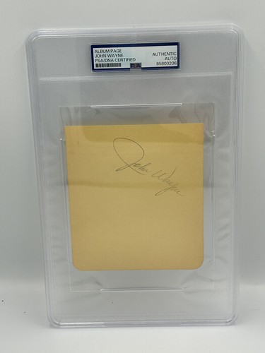 John wayne signed album page - john,
