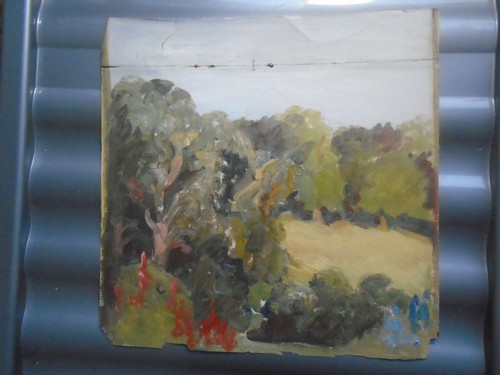 Vintage impressionist oil - vintage,