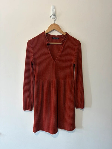 Women zara orange ribbed - zara,