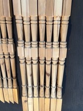 straight cut new Redwood Pine Stair spindles 895mm long x 35mm thick.