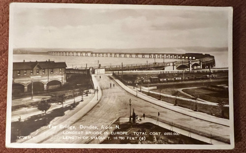 Vintage postcard tay - vintage, bridge