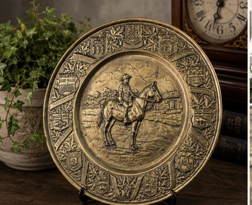 Brass decorative plate royal - brass,
