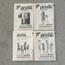 Four Prima sewing patterns
