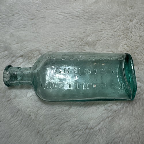 Old aqua glass - old,