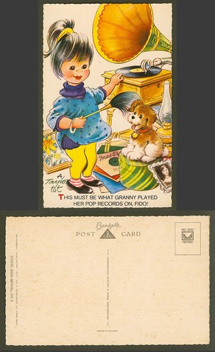 Taylor old postcard granny - postcard,