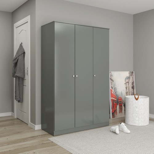 Denver door wardrobe - door, grey