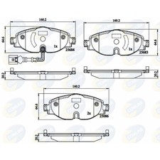 Brake Pads Set For VW Golf MK7