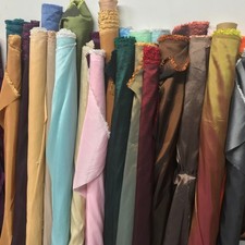 Plain Two-Tone Taffeta Fabric Dress Wedding Bridal Gothic | Curtain Blinds 60"