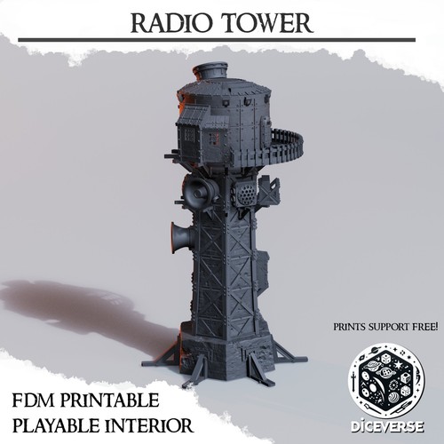 32mm radio tower weird - radio,