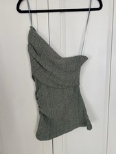 Zara Green One Shoulder Top