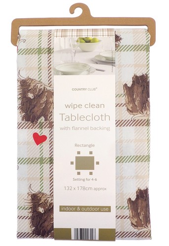 Highland cow tablecloth dining - highland,