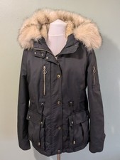 Topshop Black Padded Parka
