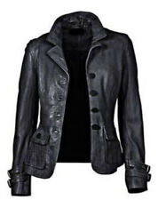 New Women's Genuine Lambskin Soft Leather Motorcycle Slim fit Biker Jacket/Coat