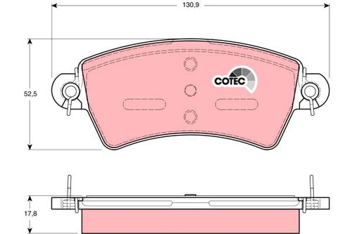 Trw gdb1385 brake pads - gdb1385,