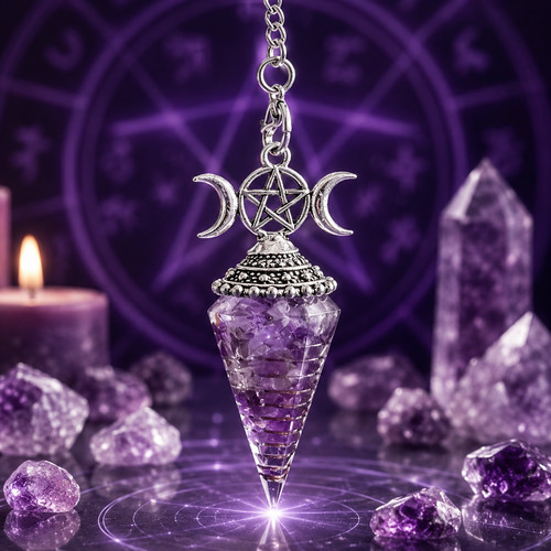 Amethyst copper dowsing - amethyst,