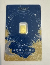 Zodiacs Aquarius 1/2 Gram Gold