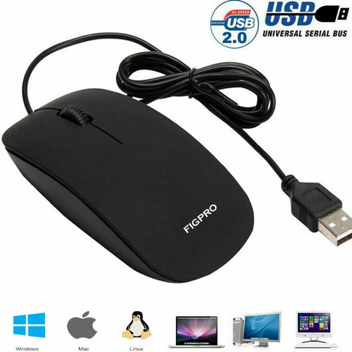 Corded mouse wired usb - corded,
