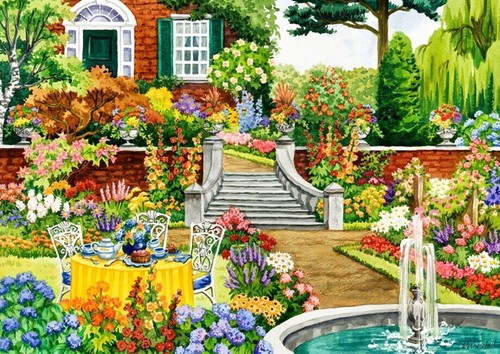 Garden five clock - five, o'clock