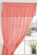 Kitchen Curtains Windows 2 Panel Pencil Pleat Curtains Includes Tiebacks - Molly