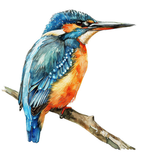 Kingfisher bird vinyl sticker - kingfisher,