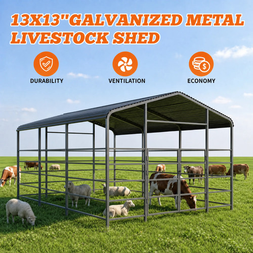 13x20ft galvanized heavy duty - galvanized, heavy-duty